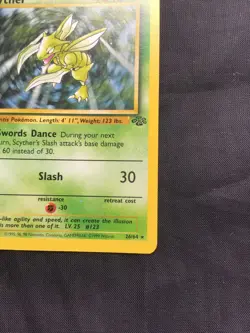 Pokemon Cards: 1st Edition Jungle Rare: Scyther 26/64 - Image 4
