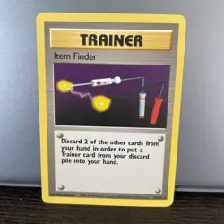 Item Finder 74/102 Rare Base Set Pokemon Card WOTC LP EXCELLENT - Image 1