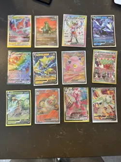 Pokemon TCG Holo Ultra Rare Full Art V and Vmax Set 12 Cards - Image 1