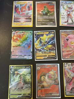 Pokemon TCG Holo Ultra Rare Full Art V and Vmax Set 12 Cards - Image 2
