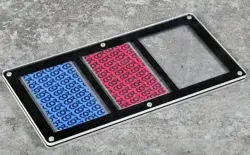 Tcg Card Display Frame Acrylic Magnetic 3 Cards Pokemon Yugioh Topps Black - Image 1