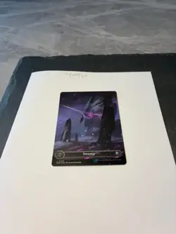 Magic the Gathering MTG Swamp Full Art x1 Land GALAXY FOIL Card NM/M - Image 2