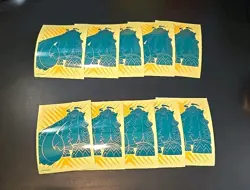 10X Pokemon Deck Card Sleeves Sword Shield Rebel Clash 2020 - NEW! Unused NM+ - Image 1