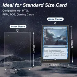 1200 Pack Card Sleeves, Perfect Fit Inner Sleeves 1200 Sleeve, Clear - Image 3