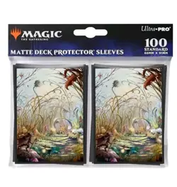 Bloomburrow Plains (Four Seasons) 100 ULTRA PRO MTG deck protectors card sleeves - Image 1