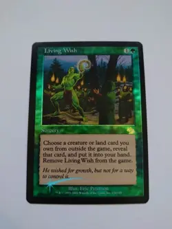 Living Wish. Rare Sorcery Judgment. FOIL Vintage MTG card. - Image 2