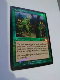 Living Wish. Rare Sorcery Judgment. FOIL Vintage MTG card. - Image 4