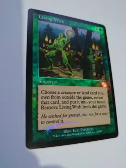 Living Wish. Rare Sorcery Judgment. FOIL Vintage MTG card. - Image 5