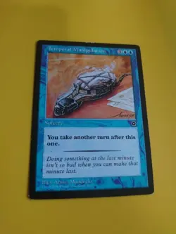 Temporal Manipulation. Portal Second Age. Heavy play. Magic the Gathering Card. - Image 4