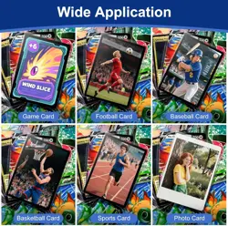 100 Pcs Soft Trading Card Sleeves, Top Loading Sleeves 2.6x3.6 inch, Clear - Image 5