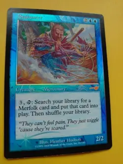 Seahunter. Mercenary. Nemesis. old border foil. Old Vintage. MTG Card. - Image 3