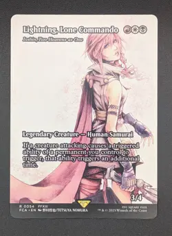 MTG Lightning, Lone Commando 0054 - Showcase Non foil - Final Fantasy - Mint - Image 1