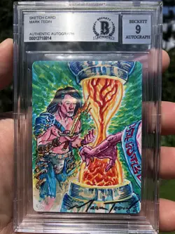 TIMETWISTER, ARTIST SKETCH / PROOF, MAGIC MTG, POWER 9, MARK TEDIN, BAS 9! - Image 1