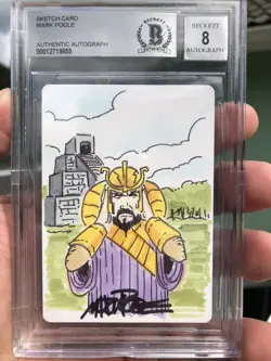 ANCESTRAL RECALL, ARTIST SKETCH / PROOF, MAGIC MTG, POWER 9, MARK POOLE, BAS 8! - Image 1