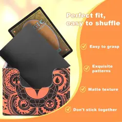 MTG Card Sleeves 100CT,Standard Size Sturdy Matte Back Black - Image 5