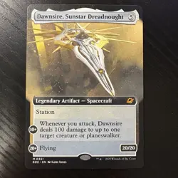 Dawnsire, Sunstar Dreadnought Rare Extended Art MTG Edge Of Eternities #351 NM - Image 1