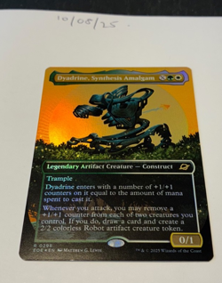 Magic the Gathering MTG Dyadrine, Synthesis Amalgam Rare B'less FOIL Card NM/M - Image 1