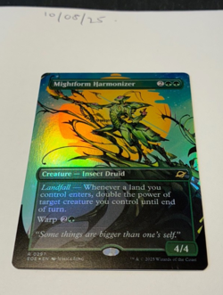 Magic the Gathering MTG Mightform Harmonizer x1 Rare Borderless FOIL Card NM/M - Image 1