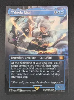 MTG Y'shtola Rhul 0577 - Mythic Foil Ext Art Borderless - Final Fantasy - Mint - Image 2