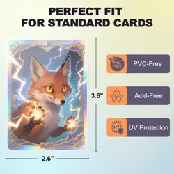 CATIFLIN 640 Count Card Sleeves for Trading Cards, Clear Penny - Image 3