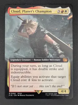MTG Cloud, Planet's Champion - Mythic Ext Art Borderless non foil -Final Fantasy - Image 3