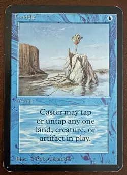 Magic the Gathering MTG Alpha Limited Twiddle CCG Instant Card Original - Image 1