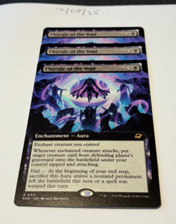 Magic the Gathering MTG Chorale of the Void x3 Rare Extended Cards NM/M - Image 1