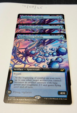Magic the Gathering MTG Synthesizer Labship x3 Rare Extended Cards NM/M - Image 1