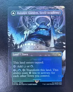 MTG Final Fantasy Balamb Garden, SeeD Academy Borderless FOIL Magic Commander NM - Image 1