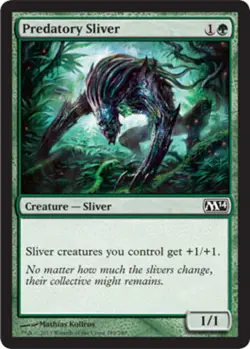 4x Predatory Sliver NM-Mint, English Magic 2014 MTG Magic - Image 1
