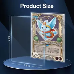 600 Pack Card Sleeves, Soft Penny Sleeves for Trading 2.6 x 3.6 inches, Clear - Image 3