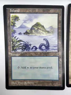 Magic MTG 6x9 Oversized Blinking Spirit & Island Land Promo - Poor Condition - Image 2