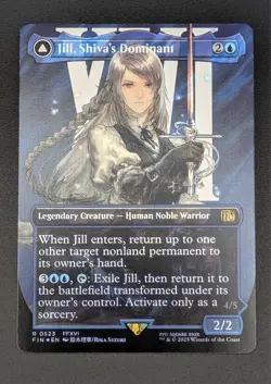MTG Jill, Shiva's Dominant 0523 - Surge Foil Borderless - Final Fantasy - Mint - Image 1