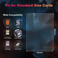 600 Pack Card Sleeves Clear, Perfect Fit Inner Ideal 600 Pack, Clear - Image 4