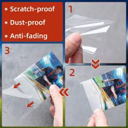 540 Counts Card Sleeves，Clear Trading Cards Sleeves, Soft Transparent - Image 3