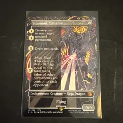 Summon: Bahamut - Borderless - Final Fantasy - NM-Mint - MTG- Non Foil - Image 1