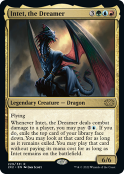 MTG Intet, the Dreamer - Foil, Double Masters 2022, Lightly Played, English - Image 1