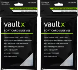 Vault X Trading Card Penny Sleeves, Soft, High Clarity, Inner 400 Pack, Clear - Image 1