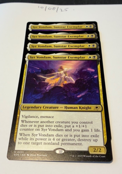 Magic the Gathering MTG Syr Vondam, Sunstar Exemplar x4 Rare Cards NM/M - Image 1