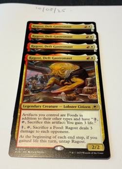 Magic the Gathering MTG Ragost, Deft Gastronaut x4 Rare Cards NM/M Eternities - Image 1