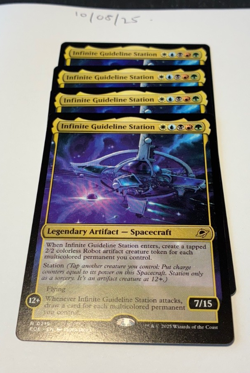 Magic the Gathering MTG Infinite Guideline Station x4 Rare Cards NM/M Eternities - Image 1
