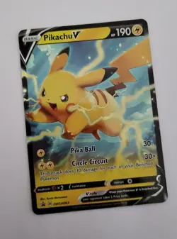 Pokemon Pikachu V Holo SWSH063 Sword & Shield Black Star Promo Card TCG 2020 ENG - Image 1