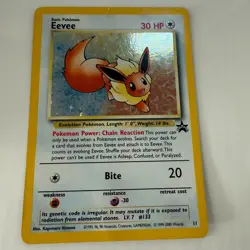 Pokemon TCG - Eevee 11/53 Black Star Holo Rare - Promo - MP - Image 1