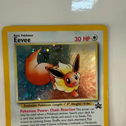 Pokemon TCG - Eevee 11/53 Black Star Holo Rare - Promo - MP - Image 2