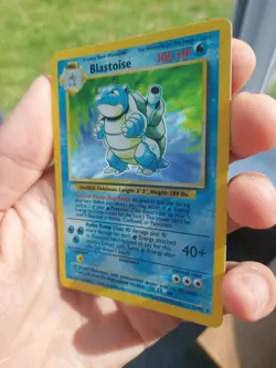 Pokemon TCG Blastoise Holo Card Rare Base Set 2/102 With Squirtle and Wartortle - Image 5