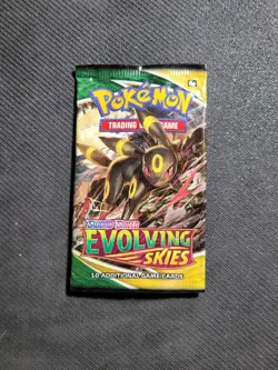 Pokemon Evolving Skies Booster Packs Umbreon Artwork NO CARDS PTCG EMPTY - Image 1