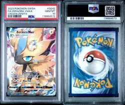 2023 Pokemon Crown Zenith Zeraora VMAX Galarian Gallery GG42/GG70 PSA 10 - Image 3