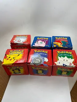 Lot of 6 1999 Pokemon 23k Gold Plated Trading Card Pokeball Burger King - Image 1