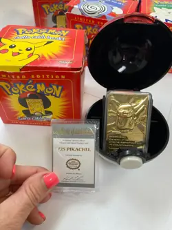 Lot of 6 1999 Pokemon 23k Gold Plated Trading Card Pokeball Burger King - Image 2