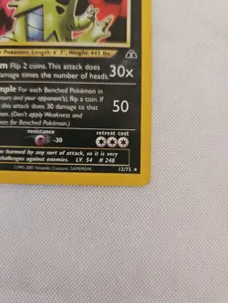 Pokemon TCG Tyranitar Neo Discovery Unlimited Holo Rare Card 31/75 - Image 4